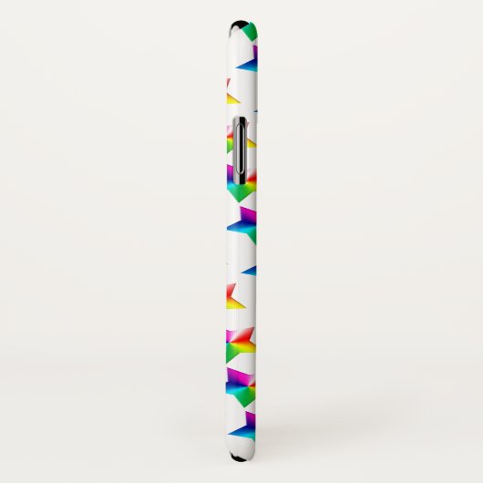 étoiles arc-en-ciel sur Coque blanc-coque iphone M (Dos/Droite)