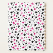 Étoiles Argent Noir Rose Brillent (Dos)