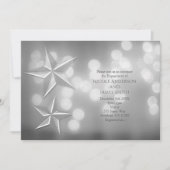 Étoiles Argentées et Faire-Part de Fiançailles ave (Devant)