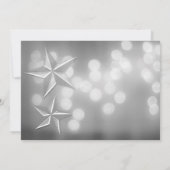 Étoiles Argentées et Faire-Part de Fiançailles ave (Dos)