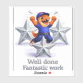 Étoiles argentées, vinyle autocollant de travail f (Feuille)