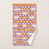 Étoiles Avec Lunettes Enfants Orange (Serviette à main)