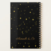 Étoiles Black & Gold personnalisées Bonne année (Dos)