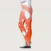 Étoiles blanches et Leggings orange (Gauche)