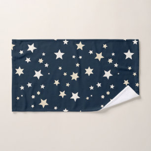 Étoiles blanches patriotiques sur fond bleu marine