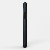 Étoiles blanches sur coque iphone de surface noire (Dos/Droite)