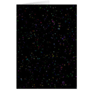 Étoiles brillantes colorées dans le ciel nocturne