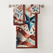 Étoiles brillantes rouges blanches et bleues et mo (En situation)