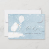 Étoiles célestes de lune et Merci de Baby shower d (Devant)
