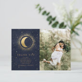 Étoiles célestes deux Mariage photo Carte de remer (Debout devant)