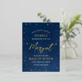 Étoiles célestes d'huile d'honneur Carte de propos (Debout devant)