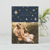Étoiles célestes Ô nuit sainte Carte photo (Debout devant)