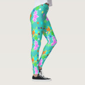 Étoiles colorées Leggings Spandex (Droite)