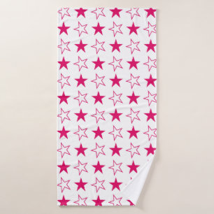 étoiles colorées sans faille motif, étoiles roses