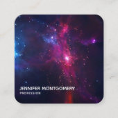 Étoiles cosmiques et nébuleuse Carte de visite mod (Devant)