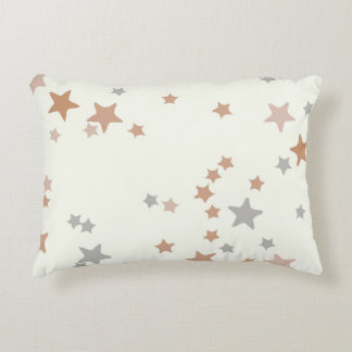 Étoiles coussin en rose et gris neutre