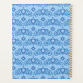 Étoiles d'amour céleste Coeurs Nom Bleu clair (Dos)