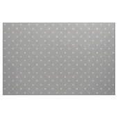 Étoiles dans des cœurs sur un tissu gris (Fat Quarter)