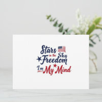 Étoiles dans le ciel, invitation du 4 juillet – Ci