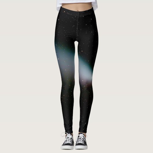 Étoiles dans le ciel nocturne Leggings (Devant)