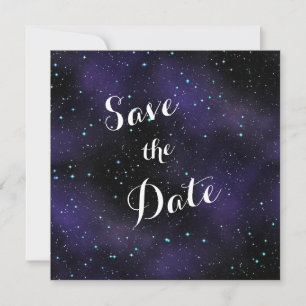 Étoiles dans le ciel nocturne Save the Date Mariag