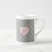 Étoiles dans les coeurs sur Gray Spécialty Mug (Droite)