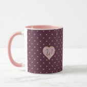 Étoiles dans les coeurs sur Port Mug (Gauche)