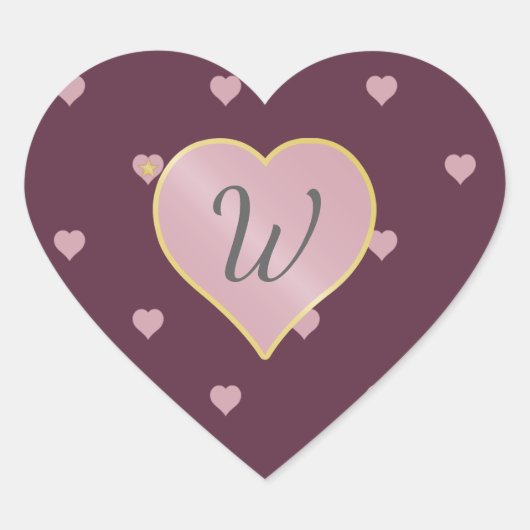 Étoiles dans les coeurs sur Sticker Port (Devant)