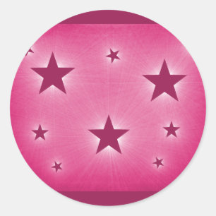 Étoiles dans les Stickers Ciel de Nuit, Magenta