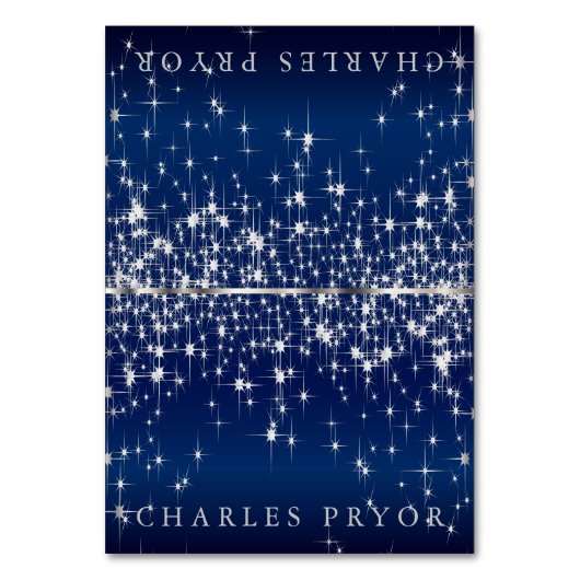 Étoiles d'argent étincelantes sur les cartes de no (Par défaut)