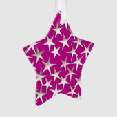 étoiles d'argent sur améthyste violet (devant)