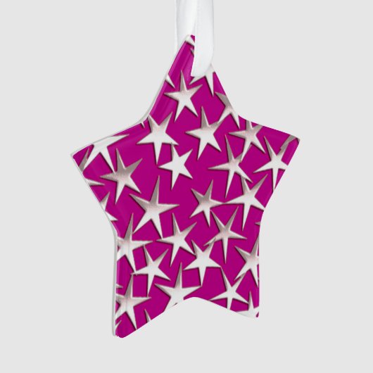 étoiles d'argent sur améthyste violet (devant)