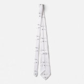 Étoiles d'argent vivantes sur Cravates blancs (Dos)