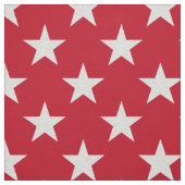 Étoiles de blanc sur le tissu rouge d'arrière - (Échantillon)