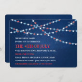 Étoiles de chaîne 4 juillet invitations (Devant / Derrière)