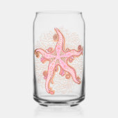 Étoiles de mer et motif pastel rose corail (Verso)