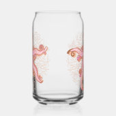 Étoiles de mer et motif pastel rose corail (Gauche)