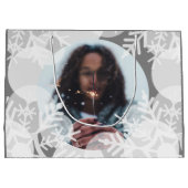 Étoiles de neige - Blanc, Gris - Sac cadeau (Dos)