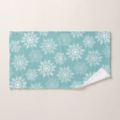 Étoiles de neige - Ensemble de serviettes de Noël (Serviette à main)