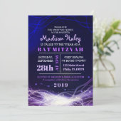 Étoiles de néon brillant Invitation Bat mitzvah vi (Debout devant)