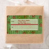 Étoiles de Noël Étiquette de livraison (En situation)