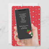 Étoiles de Noël Texte Message Invitation (Devant)