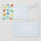 Étoiles de papier, carte de visite (Devant / Derrière)