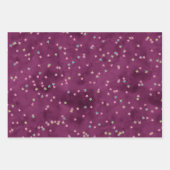 Étoiles de parties scintillant sur papier grunge (Devant 3)