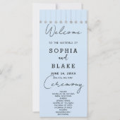 Étoiles de pendage en argent Programme de mariage  (Devant)