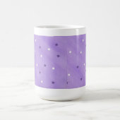 Étoiles de pourpre et de blanc sur des tasses de (Centre)