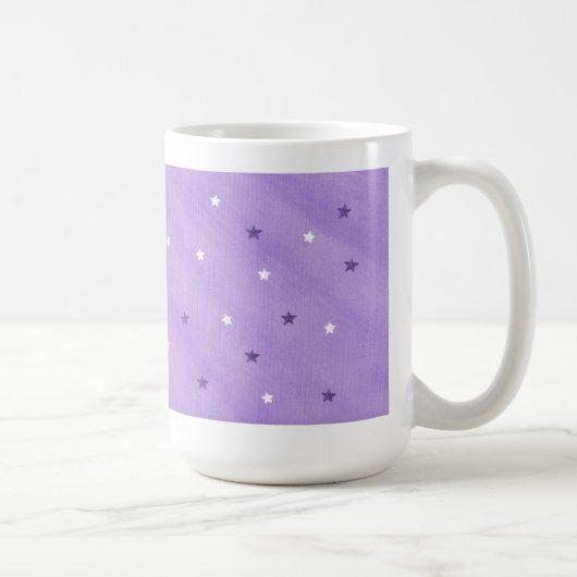 Étoiles de pourpre et de blanc sur des tasses de (Droite)