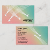 Étoiles de tir - Carte de visite à dégradé doux (Devant / Derrière)