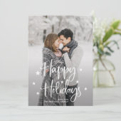 Étoiles de vacances | Script manuscrit et Carte ph (Debout devant)