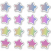 Étoiles Dégradées Set Autocollant Coloré (Devant)